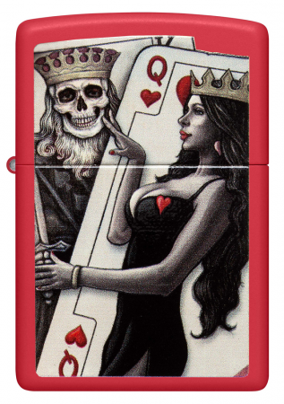 Зажигалка Skull King Queen Beauty Zippo 48624