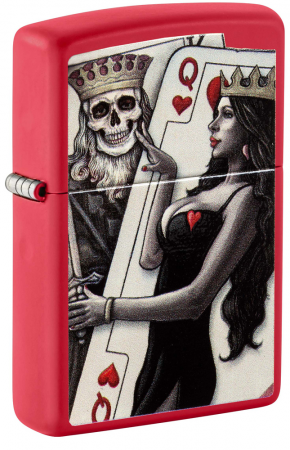 Зажигалка Skull King Queen Beauty Zippo 48624